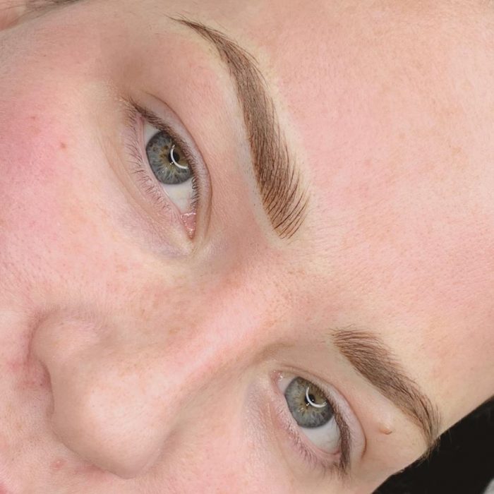 eyebrow retouch service by Rebecca Jayne permanent makeup specialist